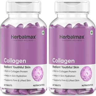 Herbal max Collagen For Radiant & Youthful Skin, Hair, Joints & Nails | Plant Based, 800mg