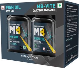 MUSCLEBLAZE MB- Vite & Fish Oil 1000mg Combo Pack