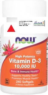 Now Foods Vitamin D-3, High Potency, 10,000 IU, 240 Softgels
