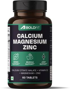 BOLDFIT Calcium supplement 1000mg With Magnesium & Zinc For Women & Men