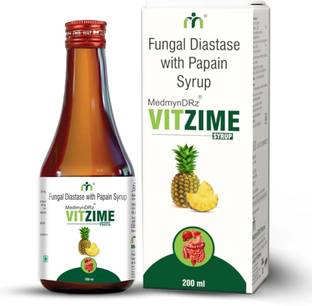 MEDMYNDRZPHARMA VITZIME ENZYME | Digestive Enzyme Flavour Pineapple (200 ml, Pack of 1)