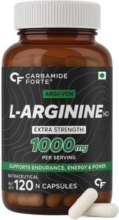 CARBAMIDE FORTE L-Arginine Capsules 1000mg Per Serving | pre workout supplement