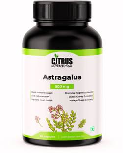 CITRUS NUTRACEUTICAL Astragalus Root Extract 500 mg For Immunity and Supports Lungs Heart and Liver