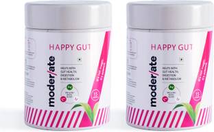 Moderate Happy Gut Pre & Probiotic Supplement | Promote Gut Health, Digestion, Metabolism