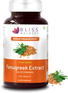 Bliss Welness Fenugreek Extract with 3X Saponins 1000mg Ayurvedic Herbal Supplement
