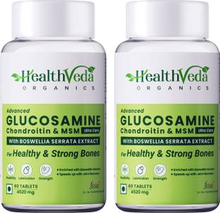 Health Veda Organics Glucosamine Chondroitin & MSM for Healthy Joints & Bone