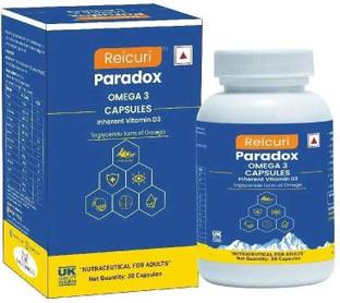 Reicuri Paradox Omega 3 Capsules inherent Vitamin D3 | Salmon Fish Oil | Omega 369 supplement