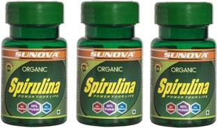 SUNOVA Organic Spirulina - Power your life (Pack of 3)