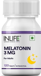 INLIFE Melatonin 3mg Tablets |Supports Sleep & Relaxation |Veg Supplement for Men,Women