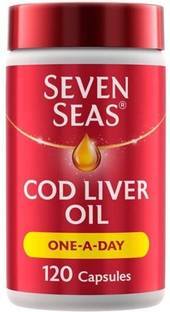 SEVEN SEAS Omega-3 Cod Liver Oil One-A-Day 120 cap