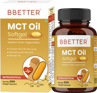BBETTER MCT Oil Softgels - 1000mg | Helps Support Energy, Metabolism & Brain Function