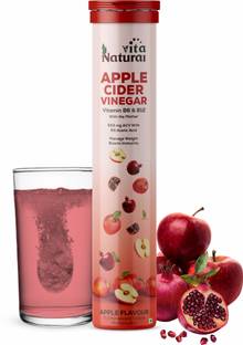 NaturalVita Apple Cider Vinegar Effervescent Tablet for Weight Loss with Mother Vita B6 B12