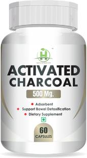 Healthy Nutrition Activated Charcoal -500 Mg for Men & Women, Support Bowel Detoxification