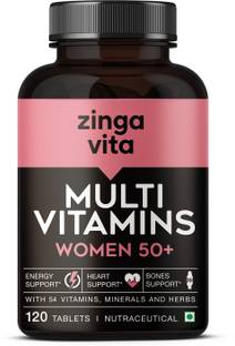 Zingavita Multivitamin For Women 50+ With Essential Vitamin, Minerals & Herbs
