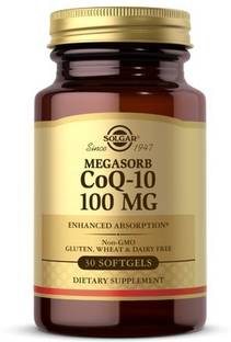Solgar Megasorb CoQ-10, 100 mg, 30 S Gels