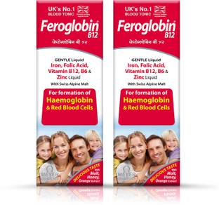 Feroglobin B12 Liquid 200ml- Hematinic Liquid Supplement for Health & Vitality (Pack of 2)