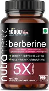 NUTRAMARCK Berberine 5X Capsules | Supports Healthy Blood Sugar & Cholesterol