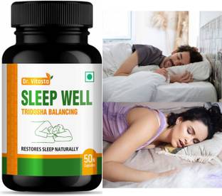 Dr.Vitasta Sleep well for Stress free Relax to Improve Sleep quality,Tridosa Balancing