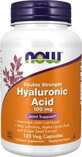Now Foods Hyaluronic Acid, Double Strength 100 mg 120 Veg Capsules