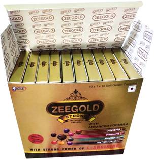 zeegold Strong Capsules With Ginseng, Vitamins, Minerals, Antioxidants & L-Arginine