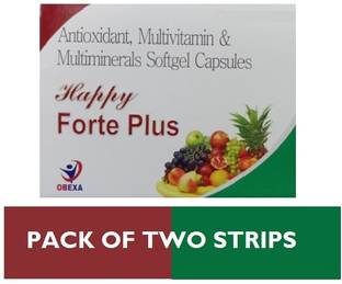 OBEXA HAPPY FORTE PLUS MULTIVITAMIN CAPSULE SAME AS ZINCOVIT (2*10CAPS)
