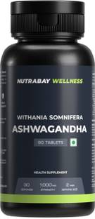 Nutrabay Wellness Ashwagandha Tablet (Withania Somnifera), Enhances Energy & Stamina