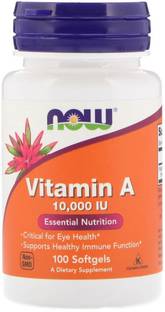 Now Foods Vitamin A, 10,000 IU, 100 Softgels