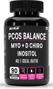 NutriJa PCOS Supplement - 40:1 Ratio 2000mg Myo-Inositol to 50mg D-Chiro-Inositol