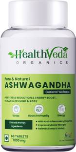 Health Veda Organics Ashwagandha, 1000mg, Stress Reliever & Immunomodulator