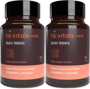 HEALTHKART HK Vitals Biotin, High Strength Supplement for Hair Growth, Skin & Nails Health