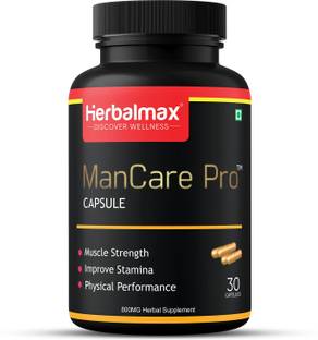 Herbal max ManCare Pro for Strength, Energy & Performance -Veggie Capsules (Pack Of 1)