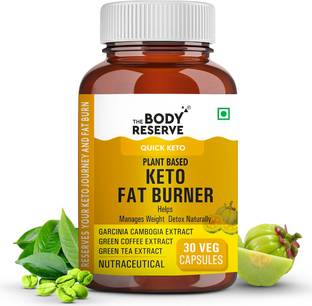 THE BODY RESERVE Keto Fat Burner, Plant-Based Rapid Weight Loss Supplement of Garcinia Cambogia