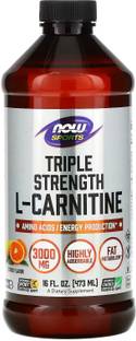 Now Foods Sports, Triple Strength L-Carnitine Liquid, Citrus, 3,000 mg, 16 fl oz (473 ml)