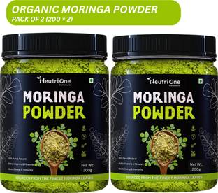 NeutriOne Organic Moringa Leaf Powder for Weight Loss 100% Natural For Hair|Skin|Superfood