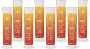SETU Vitamin C: Fizz 160 Effervescent Tablets (8x20 Tablets) with Amla Extract & Zinc