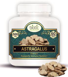 biotic Astragalus Capsules ( Membranaaceus Extarct ) 500mg - 60 Veg Capsules
