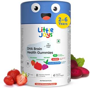 Little Joys DHA Brain Health Gummies for Kids 2-6 years| Improves Sleep,Mood & Concentration