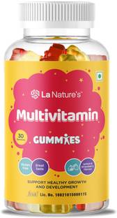 La Natures Multivitamin Gummies| Superfood for Kids & Adult |Lemon & Strawberry Flavor