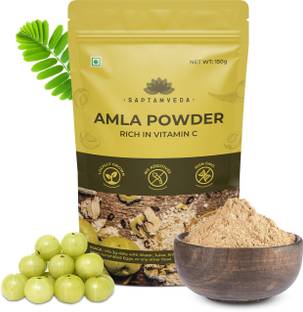 Saptamveda 100% Organic Amla | Indian Gooseberry Powder | No added Chemicals