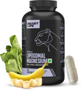 BeastLife Triple Liposomal Magnesium 350mg Capsules | Supports Muscle Relaxation & Sleep