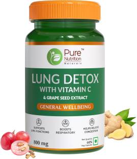 Pure Nutrition Lung Detox with Nettle & Vasaka Leaf for Cleansing Lungs & Immune Defence