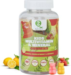 Qaadu Multivitamin & Multimineral Gummy |Promotes Sharper Mind|(60 x 1 No)