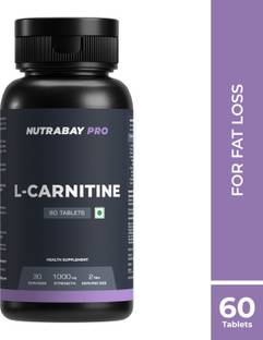 Nutrabay Pro L-Carnitine Fat Burner, L Carnitine Pre Workout Supplement, 1000mg