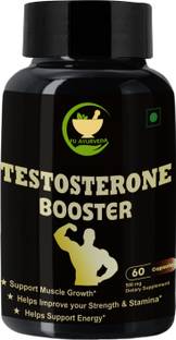 FIJ AYURVEDA Testosterone Booster Capsules for Muscle Growth & Energy - 500mg 60 Capsule