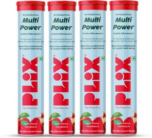 The Plant Fix Plix Apple Cider Vinegar 15 Effervescent Tablets Apple Burst with Vitamin B12