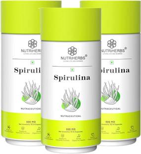 Nutriherbs Spirulina Capsule | Green Super Food for Weight Management & Immunity Booster