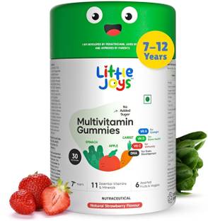 Little Joys Multivitamin Gummies for Kids 7-12 years | Strawberry Flavor | Boosts Immunity