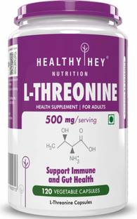 HealthyHey Nutrition L-Threonine - Essential Amino Acid - 500mg - 120 Veg Capsules