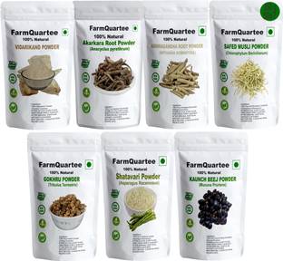 FarmQuartee vidharikand Akarkara Ashwagandha Safed Musli Gokhru Shatavari Kaunch Powder