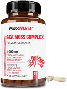 FOX HUNT Irish Sea Moss Complex-1000mg Burdock Root Capsules Immunity Booster
